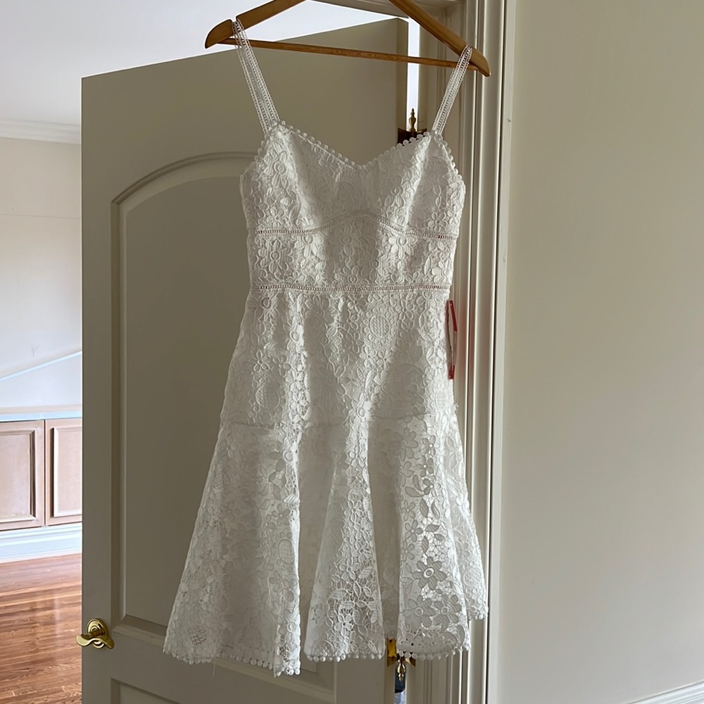 ML Fit and Flare Lace Dress - Picture 2 of 10